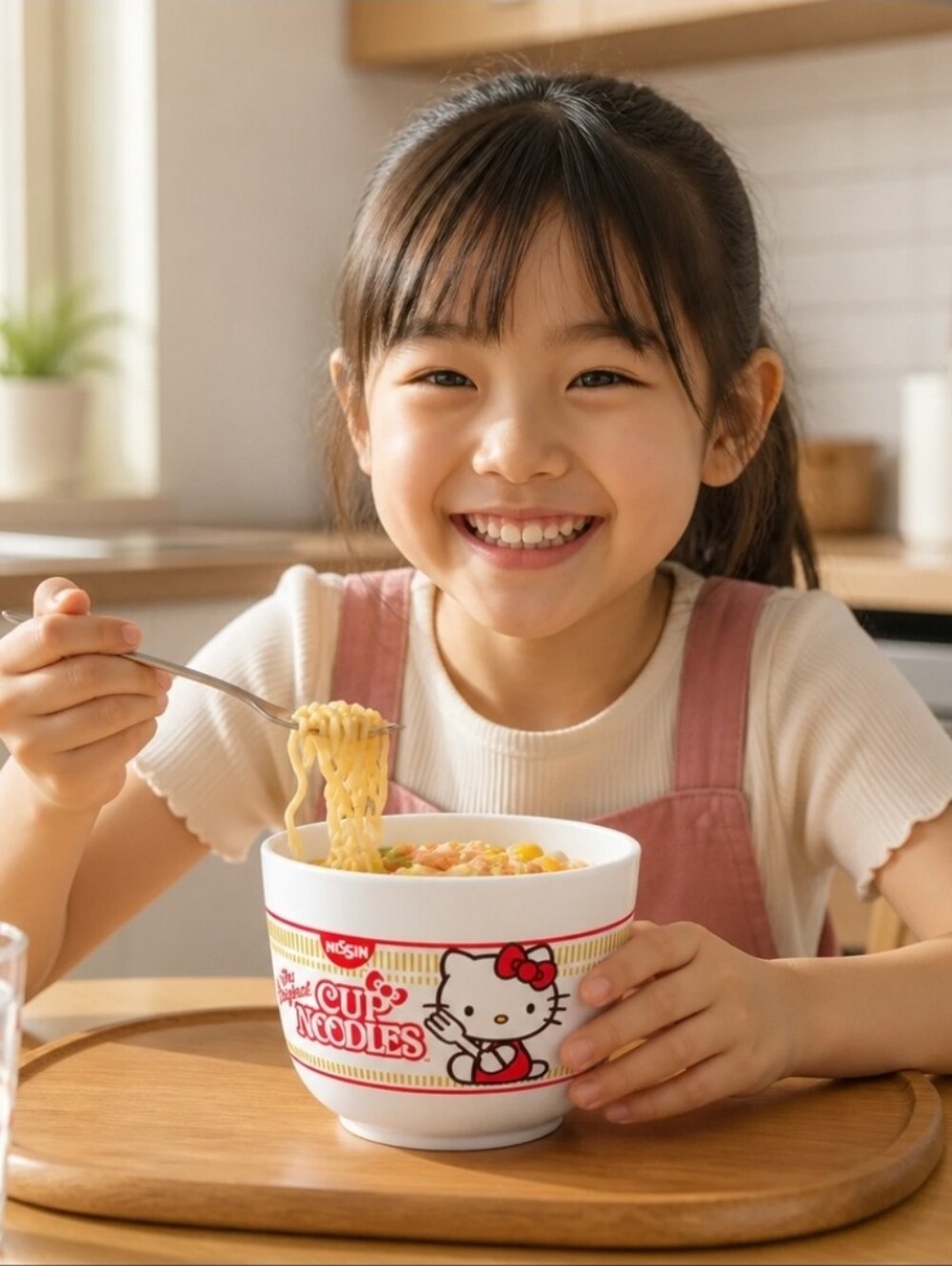 Hello Kitty Nissin Ceramic Ramen Bowl 20 Ounces